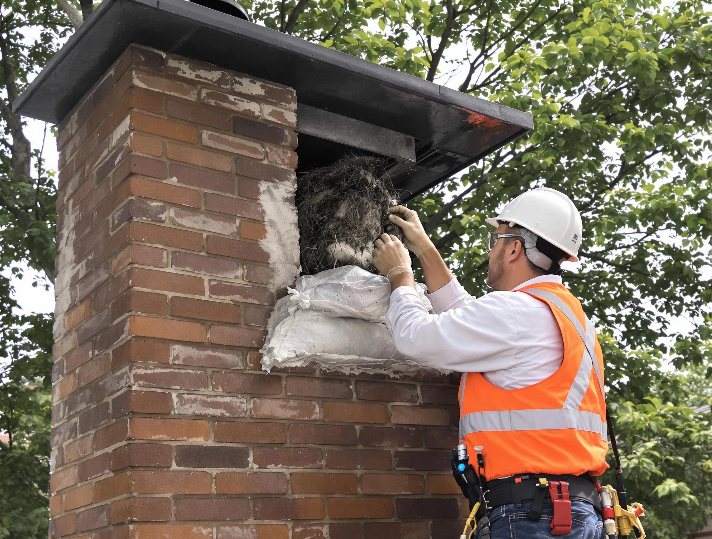 Humane removal of debris and animals by Woonsocket Chimney Sweep in Woonsocket, RI