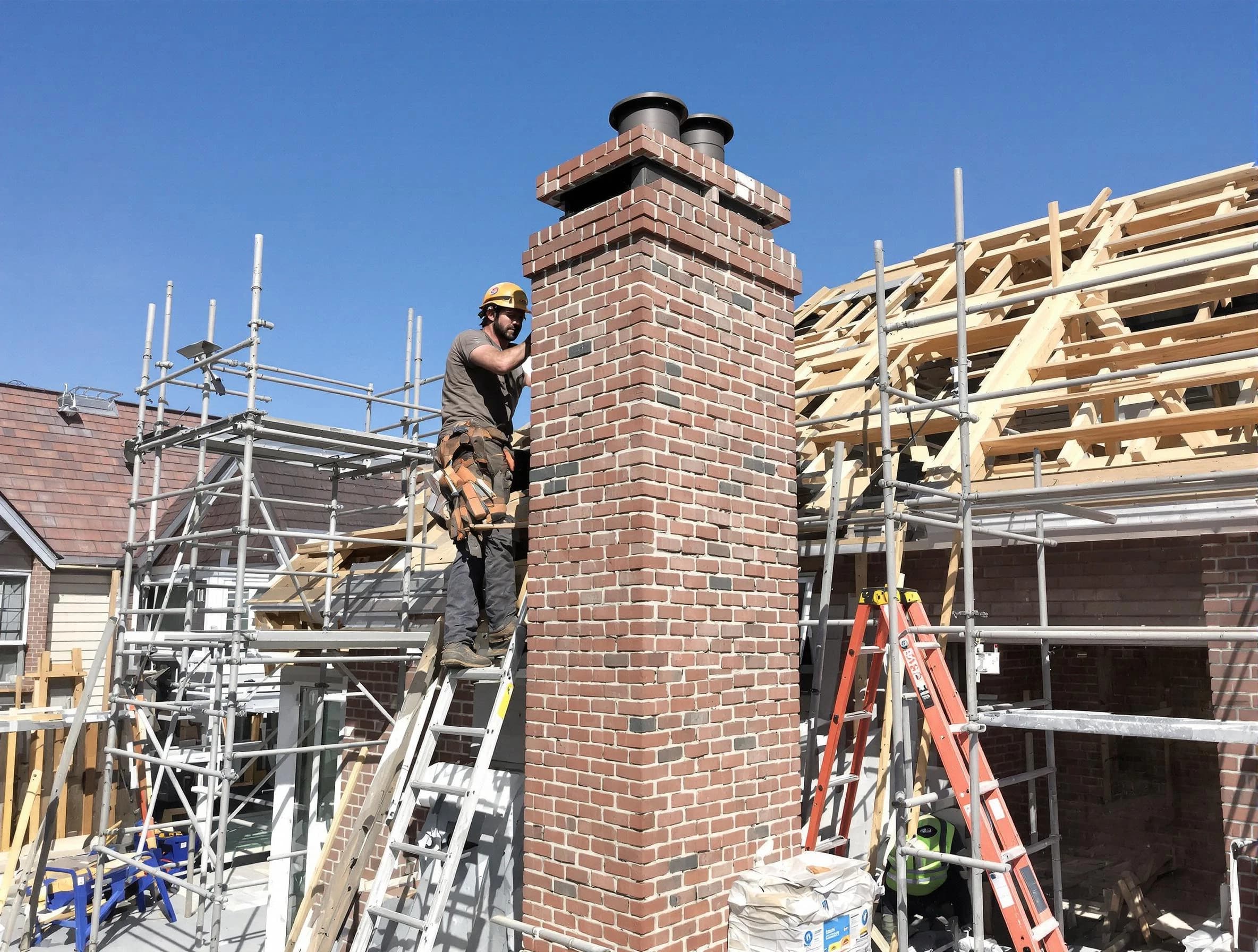 New chimney installation completed by Woonsocket Chimney Sweep in Woonsocket, RI