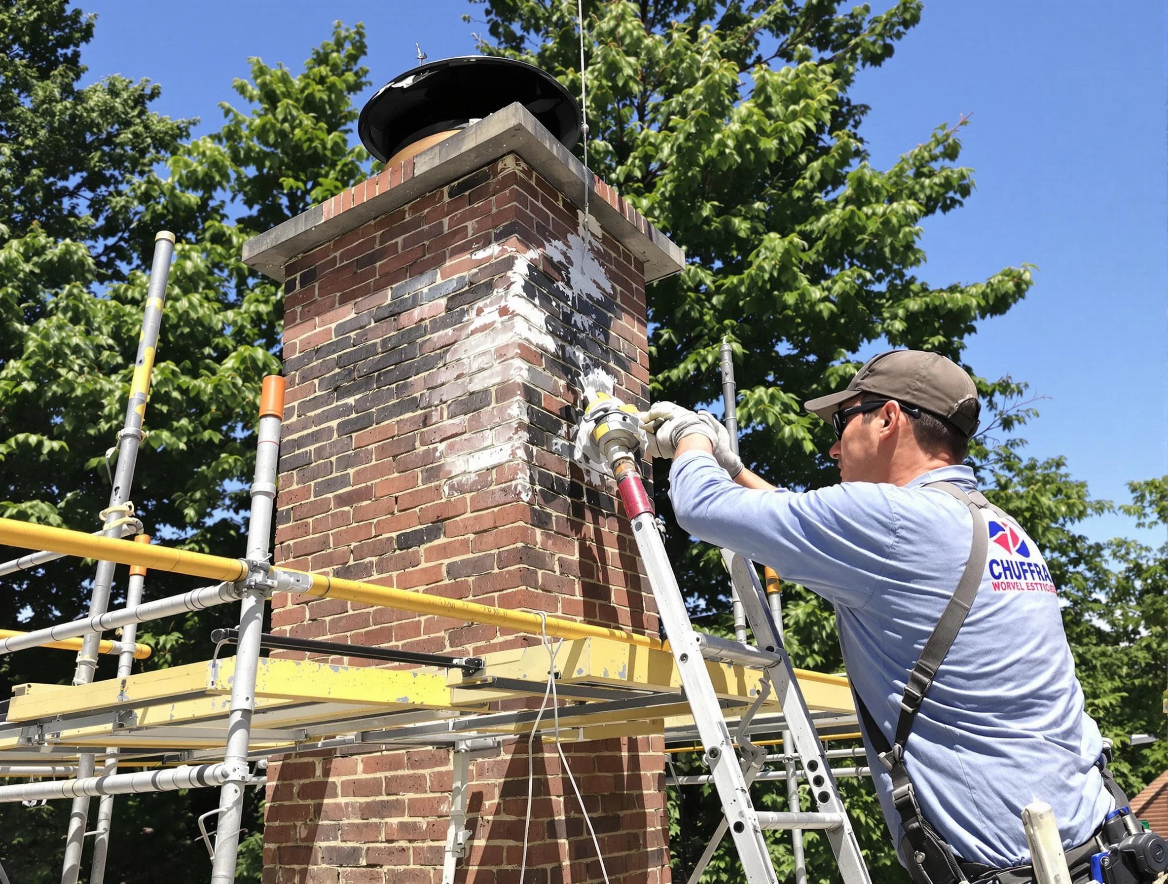 Structural chimney repair by Woonsocket Chimney Sweep in Woonsocket, RI