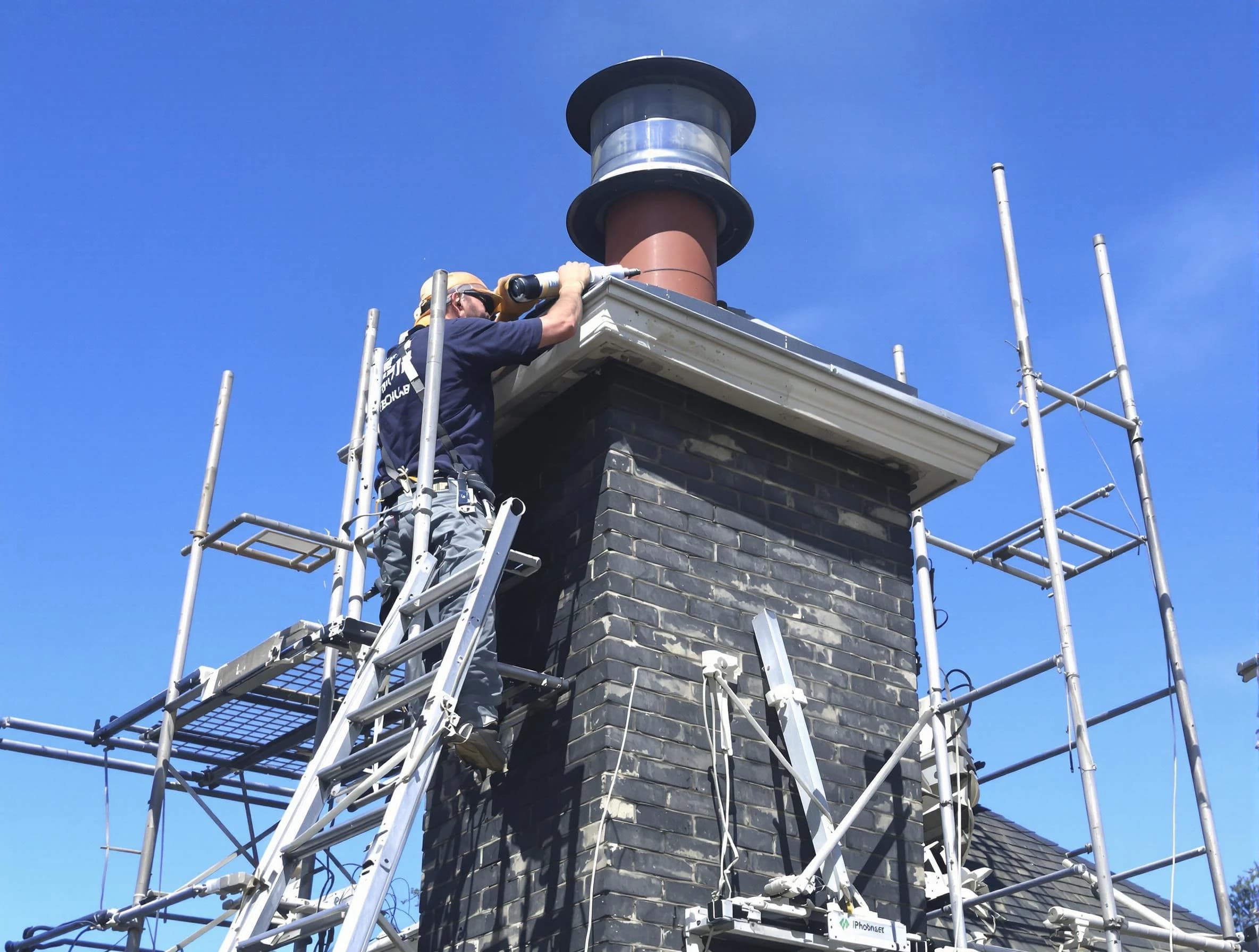 Sturdy chimney crown finished by Woonsocket Chimney Sweep in Woonsocket, RI