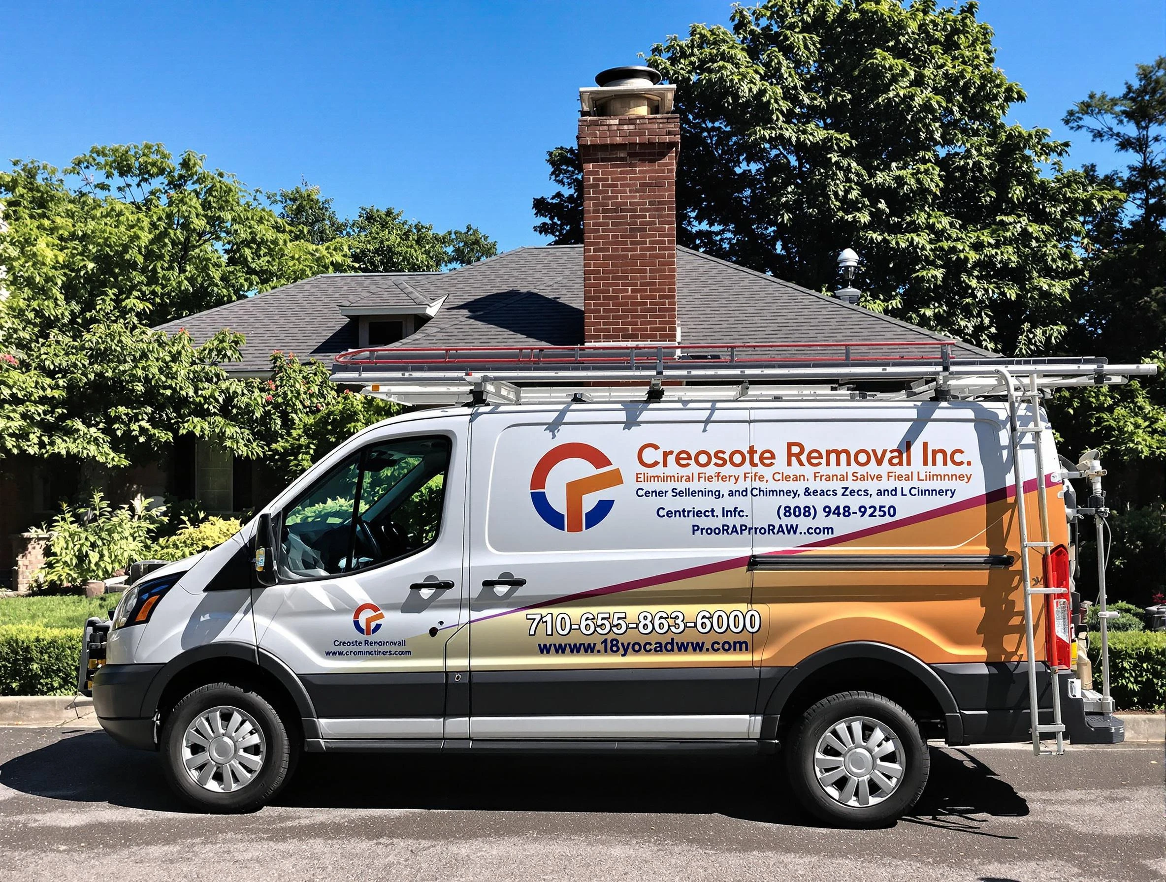 Woonsocket Chimney Sweep technician removing creosote safely in Woonsocket, RI