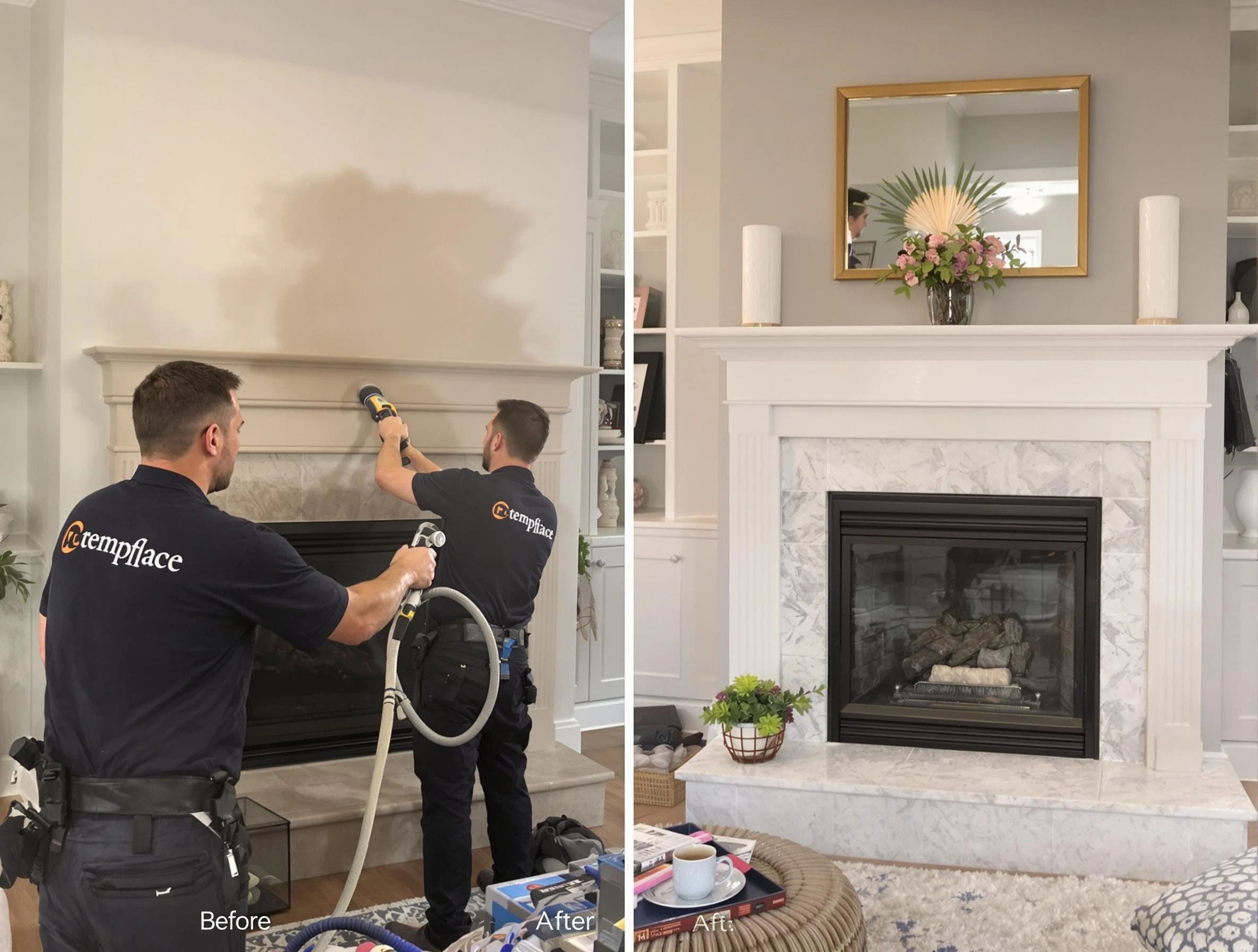 Professional soot removal by Woonsocket Chimney Sweep team in Woonsocket, RI